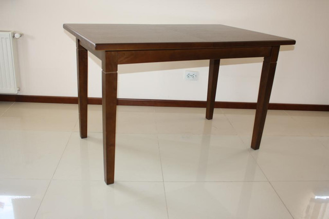 Кухонный раздвижной стол прямоугольный "Явир 1" из натурального дерева, 1200(1600)х750 мм - фото 3 - id-p221094775
