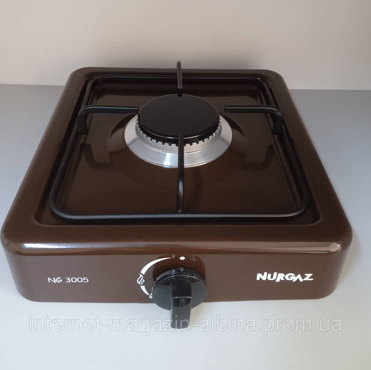 Плита газова NURGAZ NG-3005 настільна 1 конфоркова (без кришки)
