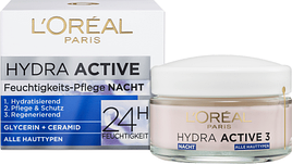 Крем нічний  L'ORÉAL PARIS   Nachtcreme Hydra Active 3 50мл