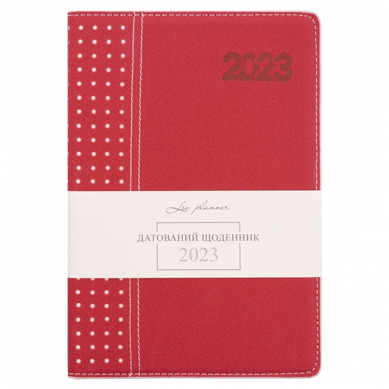 Щоден. A5 "Leo Planner" дат2023 184арк. Destiny тв. обкл., бордовий №252369(10)(20)