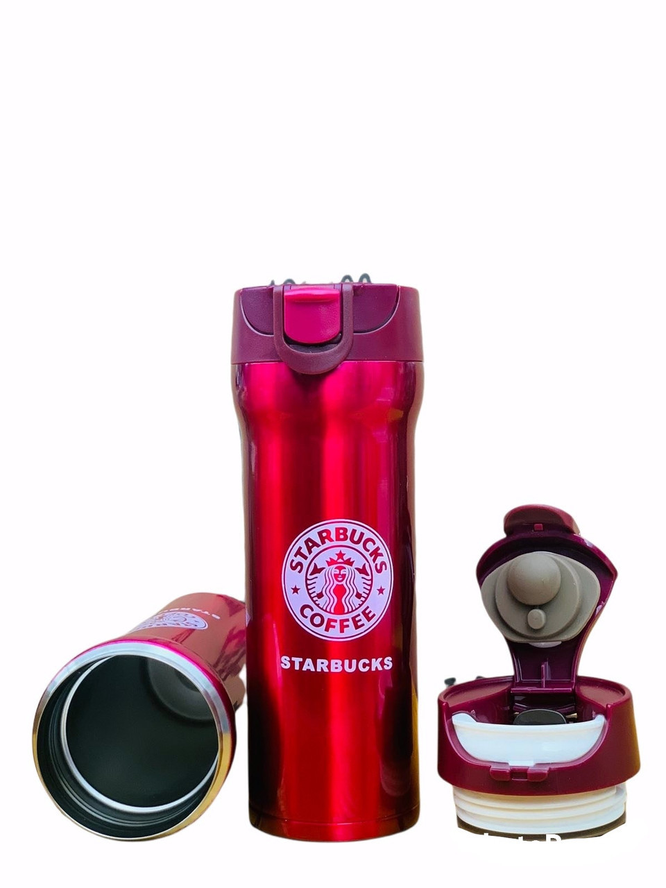 Термочашка (термокухоль) Starbucks Старбакс EL-253 Червона, фото 1
