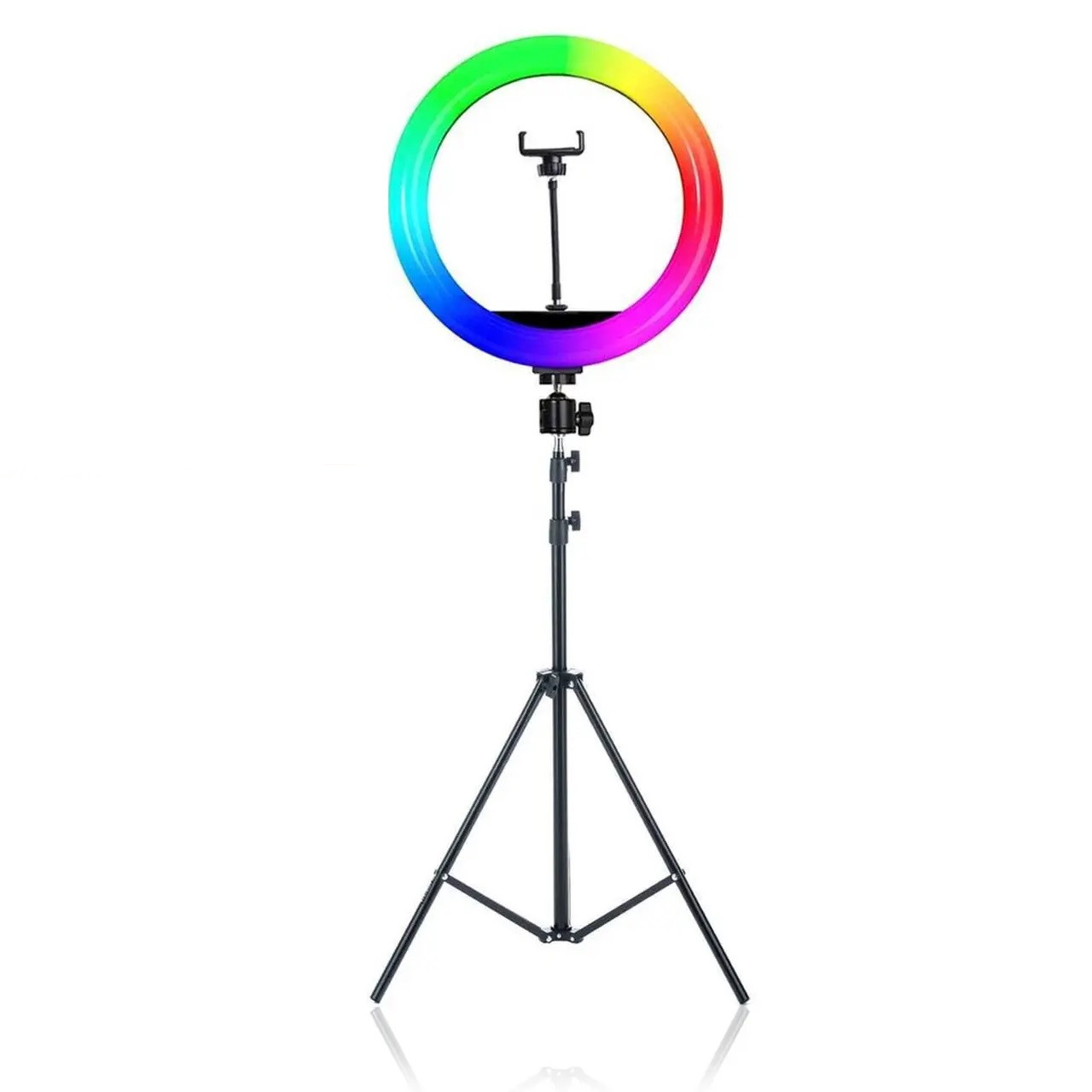 Кільцева лампа RGB діаметр 46 см на штативі 2 метри