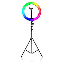Кільцева лампа RGB діаметр 46 см на штативі 2 метри