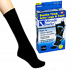 Шкарпетки антиварикозні Miracle Socks, Чорні / Компресійні гольфи / Лікувальні шкарпетки з масажним ефектом, фото 3