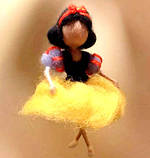 Набір для валяння з вовни Білосніжка (брелок + інструменти), фото 5