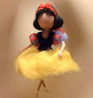 Набір для валяння з вовни Білосніжка (брелок + інструменти)