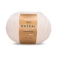 Gazzal ALPACA AIR (Газзал Альпака Ейр) № 70  молочний (Напіввовняна пряжа, нитки для в'язання)