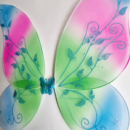 Карнавальні крила Феї Метелика зелені, 45х40 см, фото 2