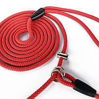 Повідець-контролер для собак DogWalking 2,5 м 7 мм червоний / Повідець-контролер для вигулу собаки, фото 3