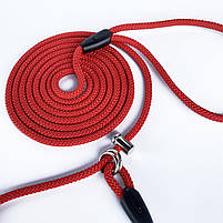 Повідець-контролер для собак DogWalking 2,5 м 7 мм червоний / Повідець-контролер для вигулу собаки, фото 6