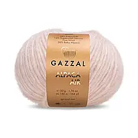 Gazzal ALPACA AIR (Газзал Альпака Ейр) № 71 нiжно рожевий (Напіввовняна пряжа, нитки для в'язання)