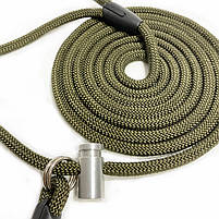 Повідець контролер для собак Dog Walking 3 м 9 мм хакі капроновий / Повідець контрольний для собаки, фото 3