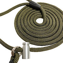 Повідець контролер для собак Dog Walking 3 м 9 мм хакі капроновий / Повідець контрольний для собаки, фото 6