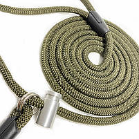 Повідець контролер для собак Dog Walking 3 м 9 мм хакі капроновий / Повідець контрольний для собаки, фото 7