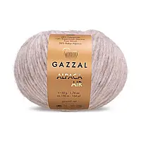 Gazzal ALPACA AIR (Газзал Альпака Ейр) № 72 сіро-бежевий (Напіввовняна пряжа, нитки для в'язання)