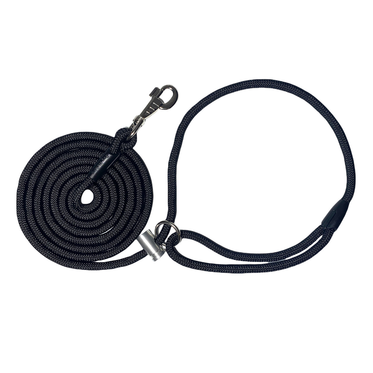 Повідець hands free для бігу з собакою Dog Walking 9 мм 3 м чорний / Повідець «вільні руки», фото 1