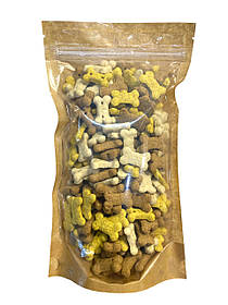 Ласощі для собак, печиво Mera мікс 250г / Кісточки крекери собакам 250г