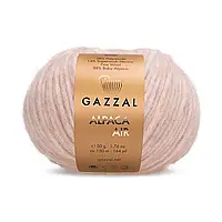 Gazzal ALPACA AIR (Газзал Альпака Ейр) № 74 персиковий (Напіввовняна пряжа, нитки для в'язання)