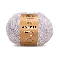 Gazzal ALPACA AIR (Газзал Альпака Ейр) № 78 світло-сірий (Напіввовняна пряжа, нитки для в'язання)
