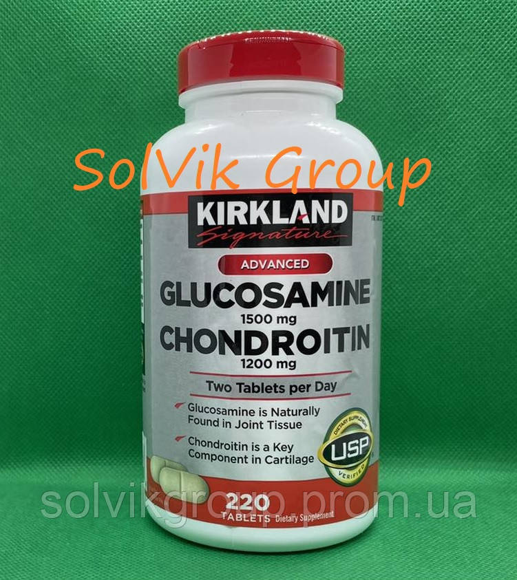 Хондропротектор Kirkland Signature Glucosamine & Chondroitin, 220 ...