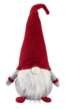 Новорічна іграшка м'яка ельф санта червоний 53 см mebelim