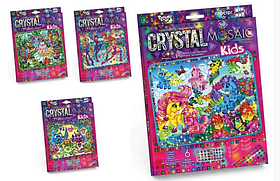 Набір креативної творчості "CRYSTAL MOSAIC KIDS" CRMk-01-01,02....10 DANKO