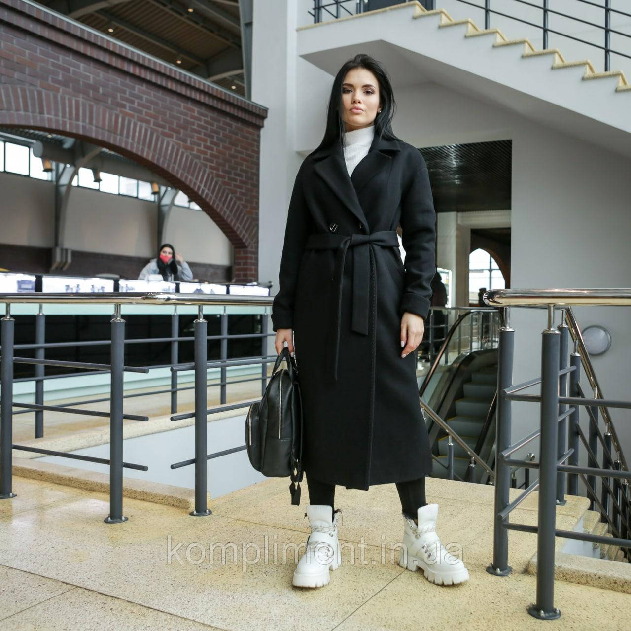 Модне сучасне молодіжне жіноче пальто "Торонто", чорний