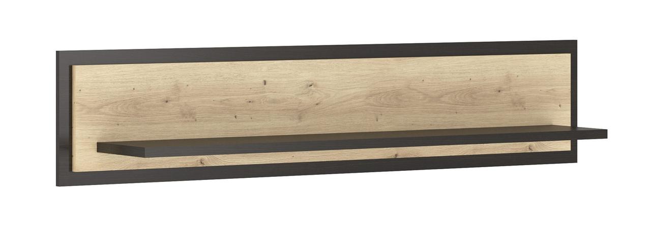 Полиця навісна Меблі Сервіс Велс артісан/венге, фото 1