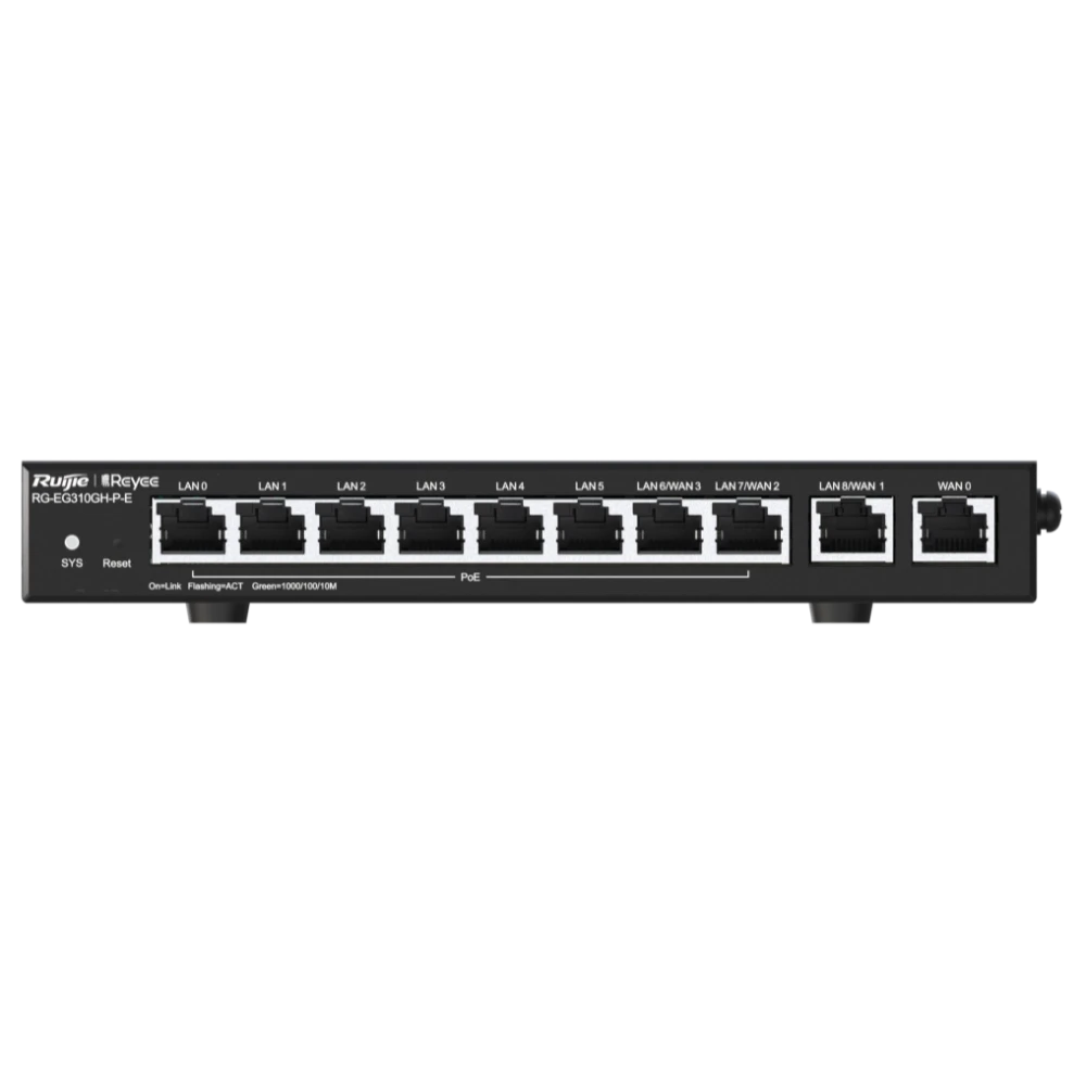 10-портовий PoE з хмарним керуванням Ruijie Ruijie Reyee RG-EG310GH-P-E