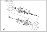 Гайка із шестигранним фланцем, M20, CFMoto OEM — 5HY0-110001, фото 3