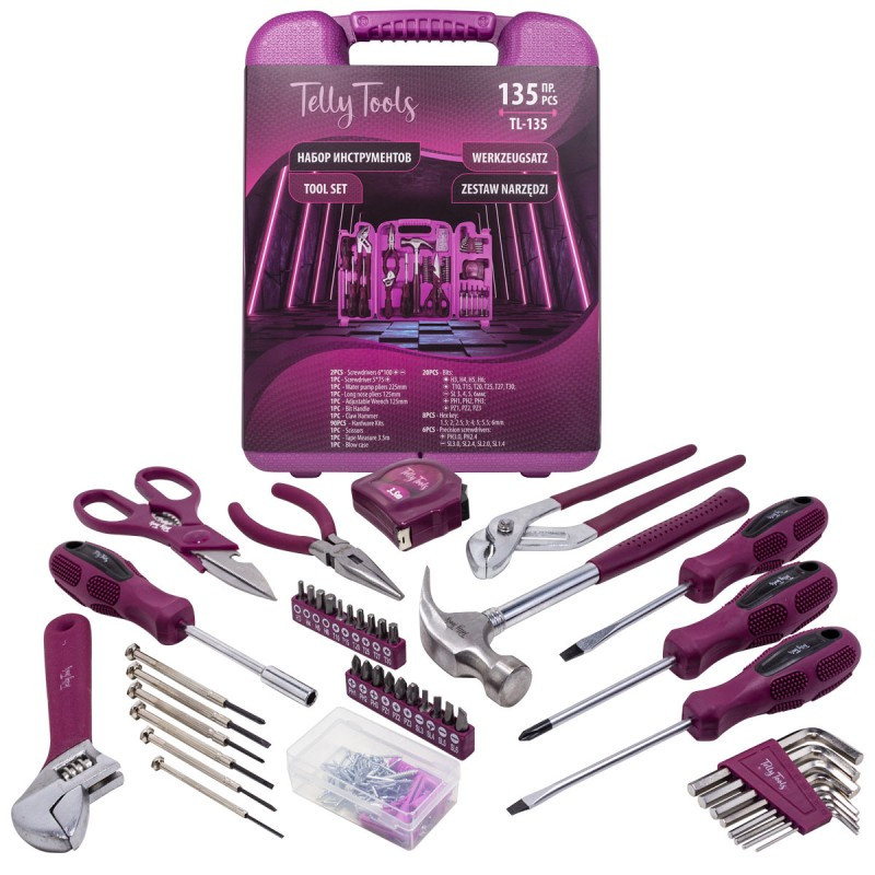 Набір інструментів 135 пр. Telly Tools TL-135