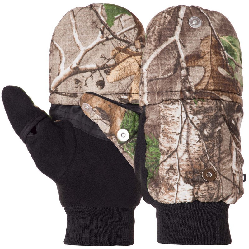 Тактичні теплі рукавички-варіжки багатоцільові, рукавички для полювання та риболовлі рукавички спінінгіста BC-9232