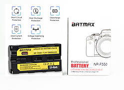 Акумулятор батарея Batmax NP-F550 2800 мА NP-F570 NP-F530 фото накамерне світло ( Batmax NP-F550/F570)