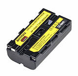 Акумулятор батарея Batmax NP-F550 2800 мА NP-F570 NP-F530 фото накамерне світло ( Batmax NP-F550/F570), фото 2