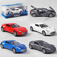 Машина металева 80032 W "Авто Експерт", 4 кольори, 1:32, світло, звук, інерція, відчиняються двері, багажник,