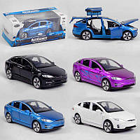 Машинка 42114 W Tesla "Авто Експерт" 4 види, металопластик, 1:32, інерція, світло, звук, відчиняються двері,