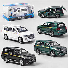 Джип 11701 W “Авто Експерт” 3 кольори, металопластик, 1:32, інерція, світло, звук, відчиняються двері,