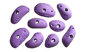 Комплект захватів Ukrholds Set M11 для скеледрому, 9 захватів SM-ML, різні кольори