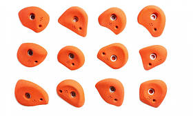 Комплект зацепів Ukrholds Set M2 для скалодрому, 12 форм, для дітей та початківців