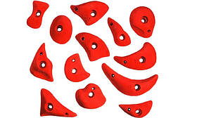 Комплект зацепів Ukrholds Set M4 для скеледрому, 13 штук, розміри S-M, кріплення М10