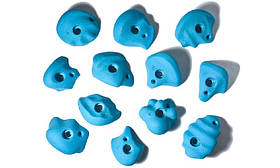 Комплект захватів Ukrholds Set M7 для скеледрому, 12 захватів для початківців, під ухил 20-45°