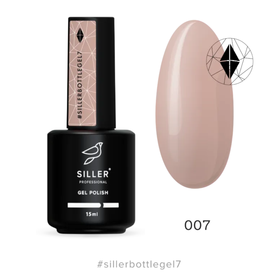 Гель для нігтів Siller Bottle Gel №7, 15 мл, фото 1