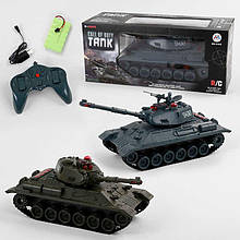 Танк на радіокеруванні 0165 2 різновиди, акумулятор 7.2 V, світло, звук, у коробці
