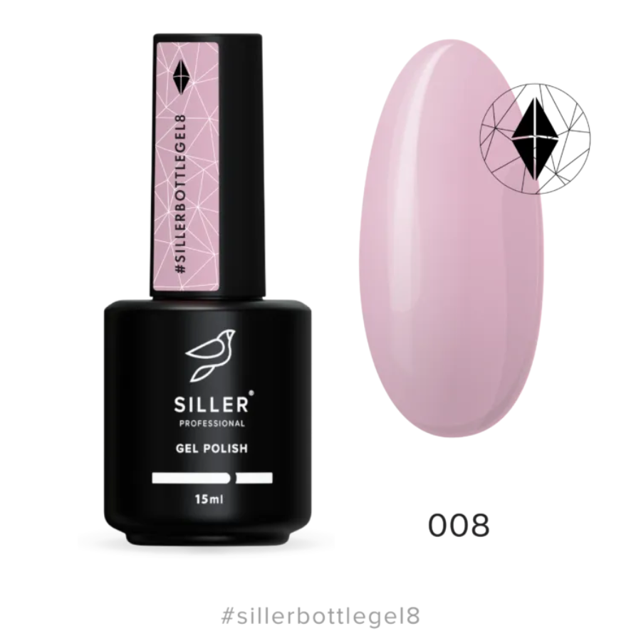 Гель для нігтів Siller Bottle Gel №8, 15 мл
