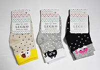 Носки детские демисезонные для девочки, средней длины, LEGKO, Версаль (размер 12)