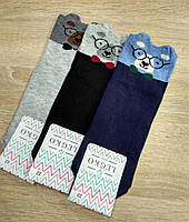 Носки детские демисезонные для мальчика, средней длины, 3D Мишка LEGKO, Версаль (размер 16)