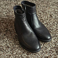 Туфли мужские зимние с мехом черные ІКОС. Мужские зимние сапоги и ботинки. Мужская зимняя обувь классическая