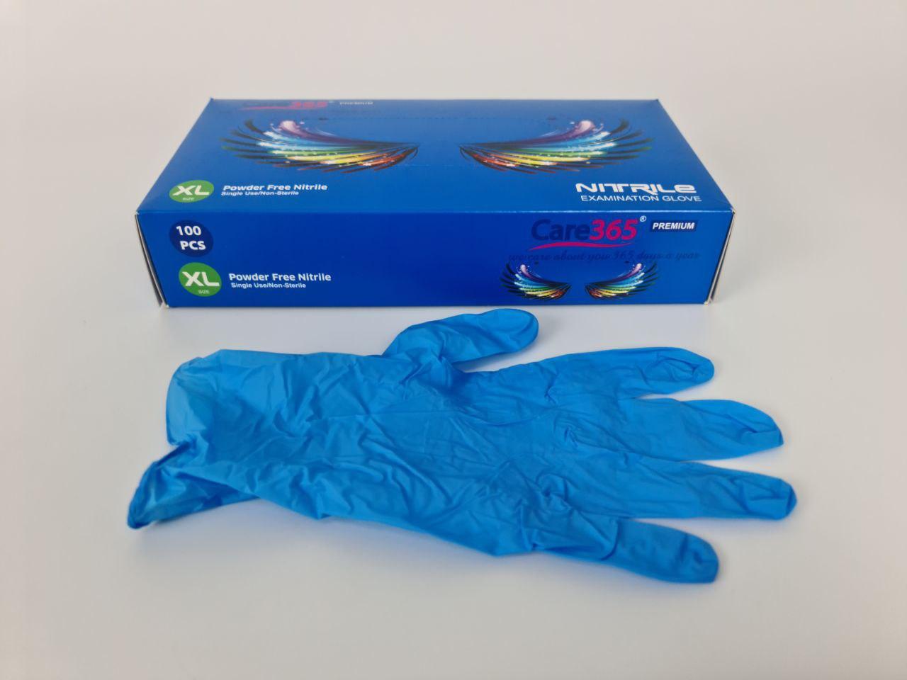 Перчатки нитриловые синие(100шт) XL (1 пач) - фото 2 - id-p964165816
