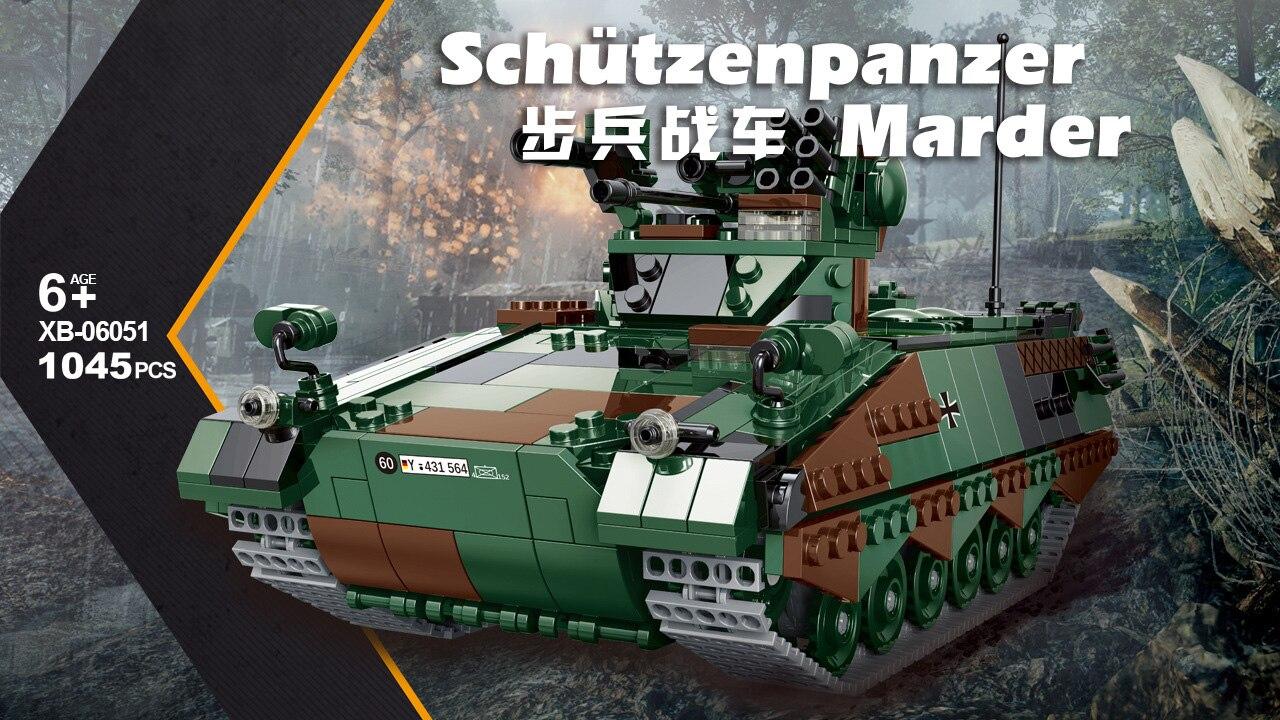 Дитячий блоковий конструктор Танк "Schützenpanzer Marder" (1045 деталей, масштаб 1:30, у коробці) ХВ 06051