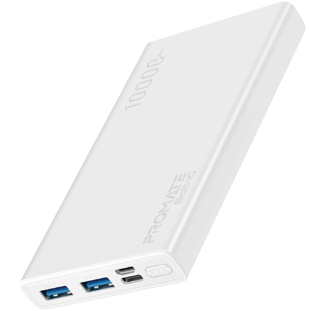 УМБ Bolt-10 10000 mAh 10Вт 2xUSB White (bolt-10.white)